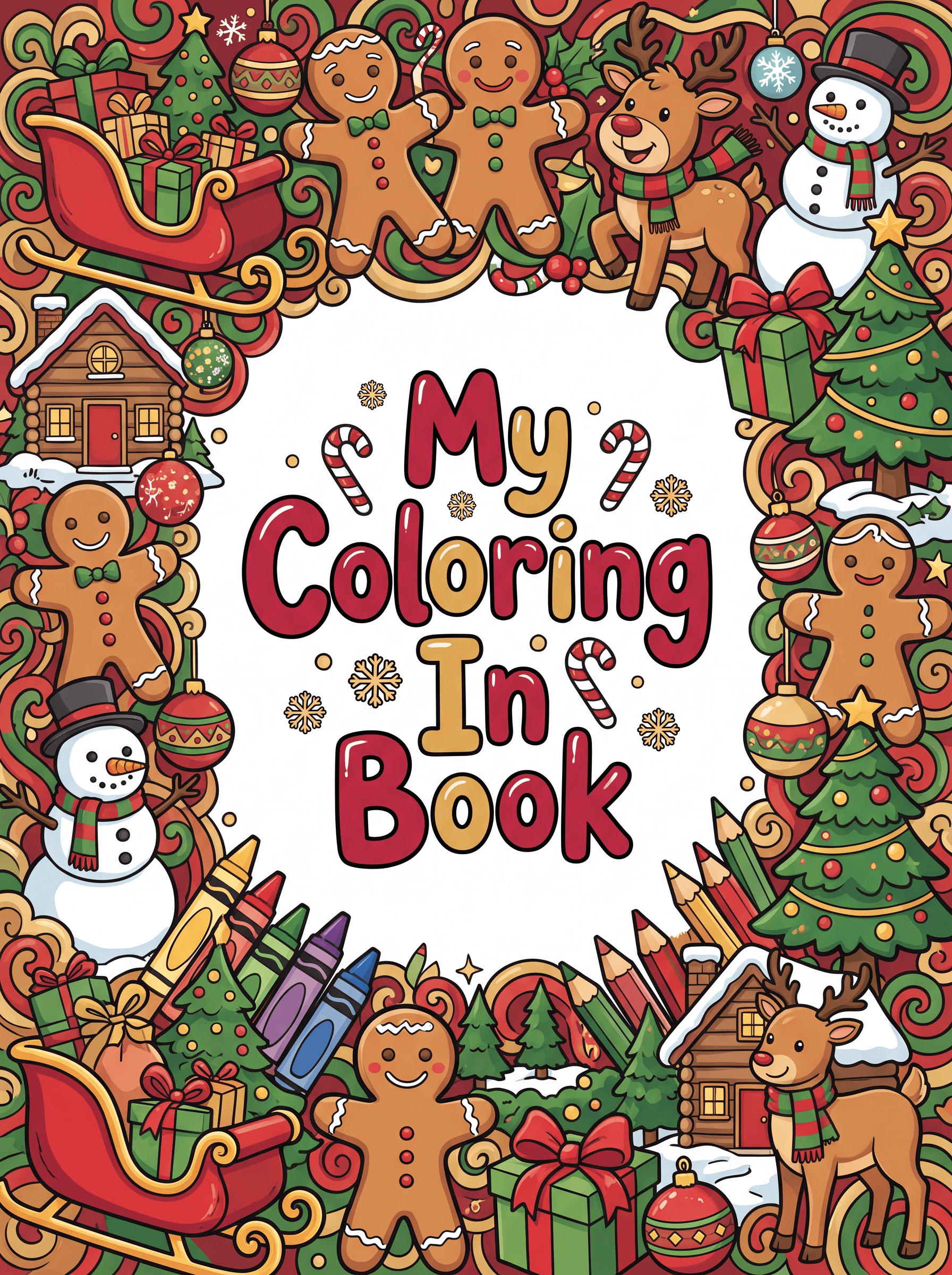 Christmas Kids colouring book cover