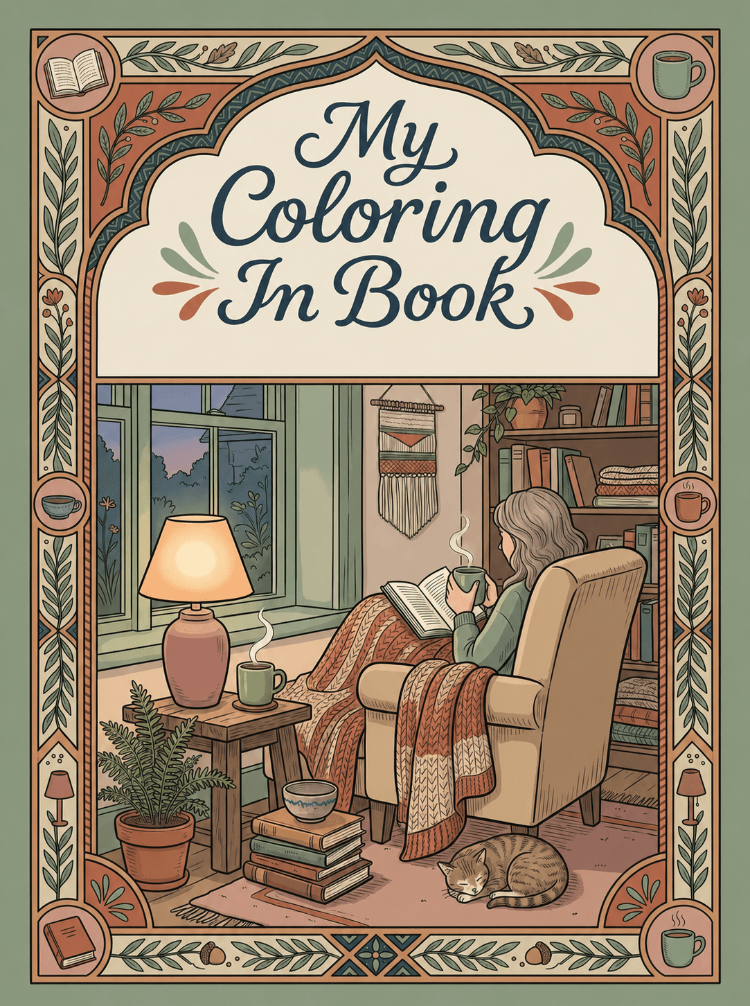 Cozy Everyday colouring book cover